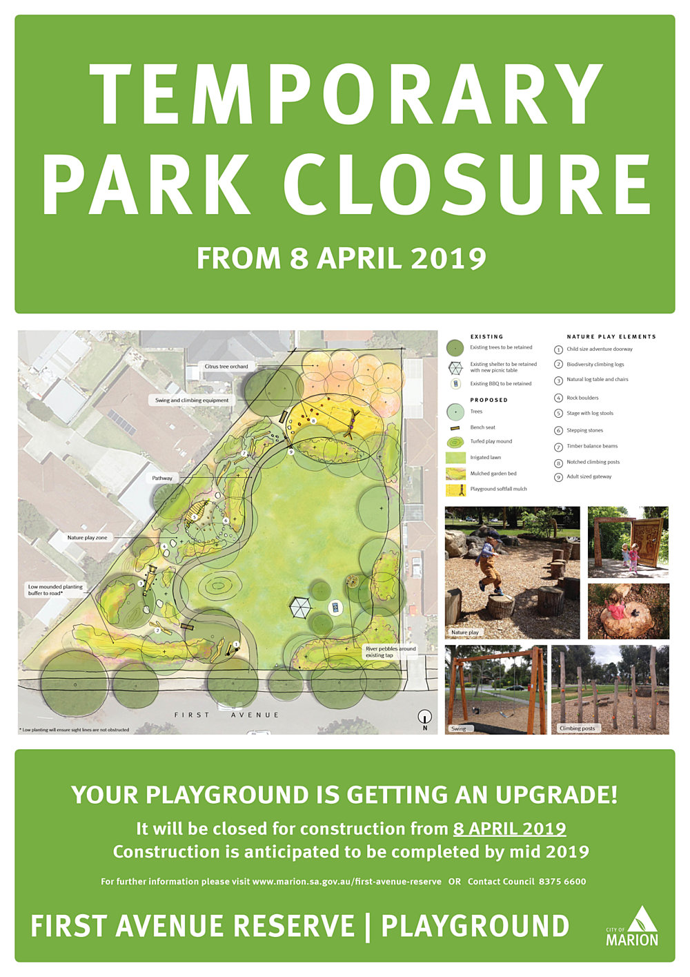 First Avenue Reserve Notice Of Works