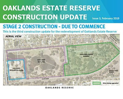Oaklands Estate Reserve Construction Update Issue 3 February 2019 8X10