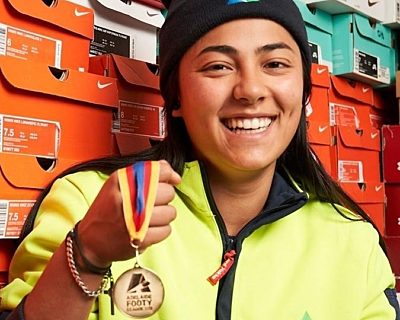 Celestina Dona medal win cropped