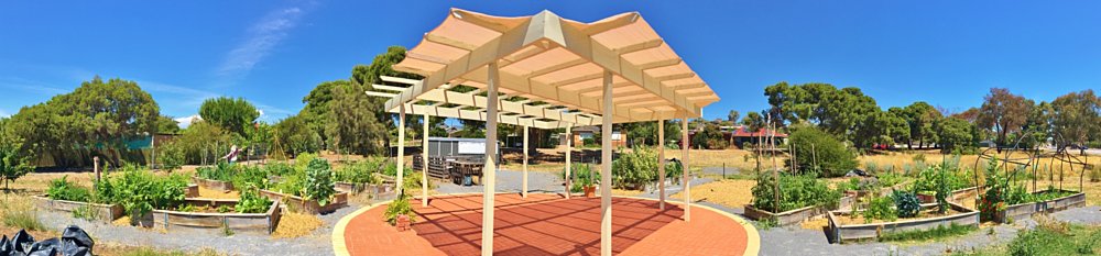 Newland Avenue Reserve Marino Community Garden Panorama 1