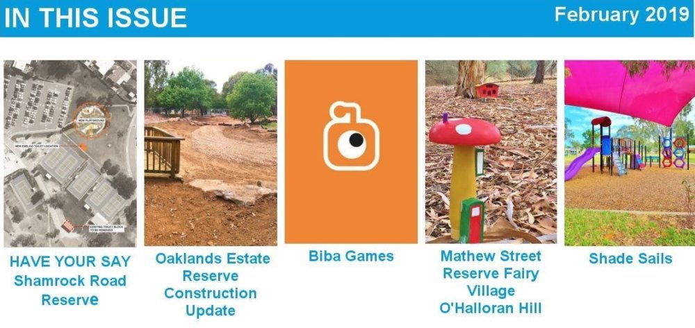 Parks And Playgrounds Newsletter February 2019 In This Issue