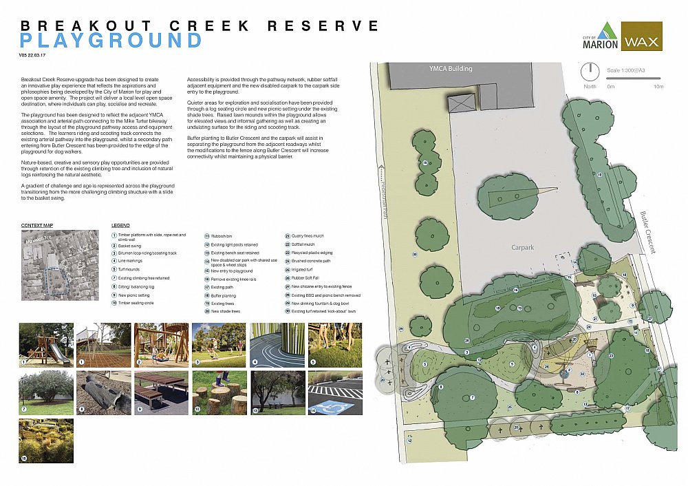 Breakout Creek Reserve Glengowrie Design
