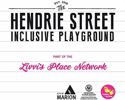 Hendrie Street Reserve Inclusive Playground Entry Sign 3
