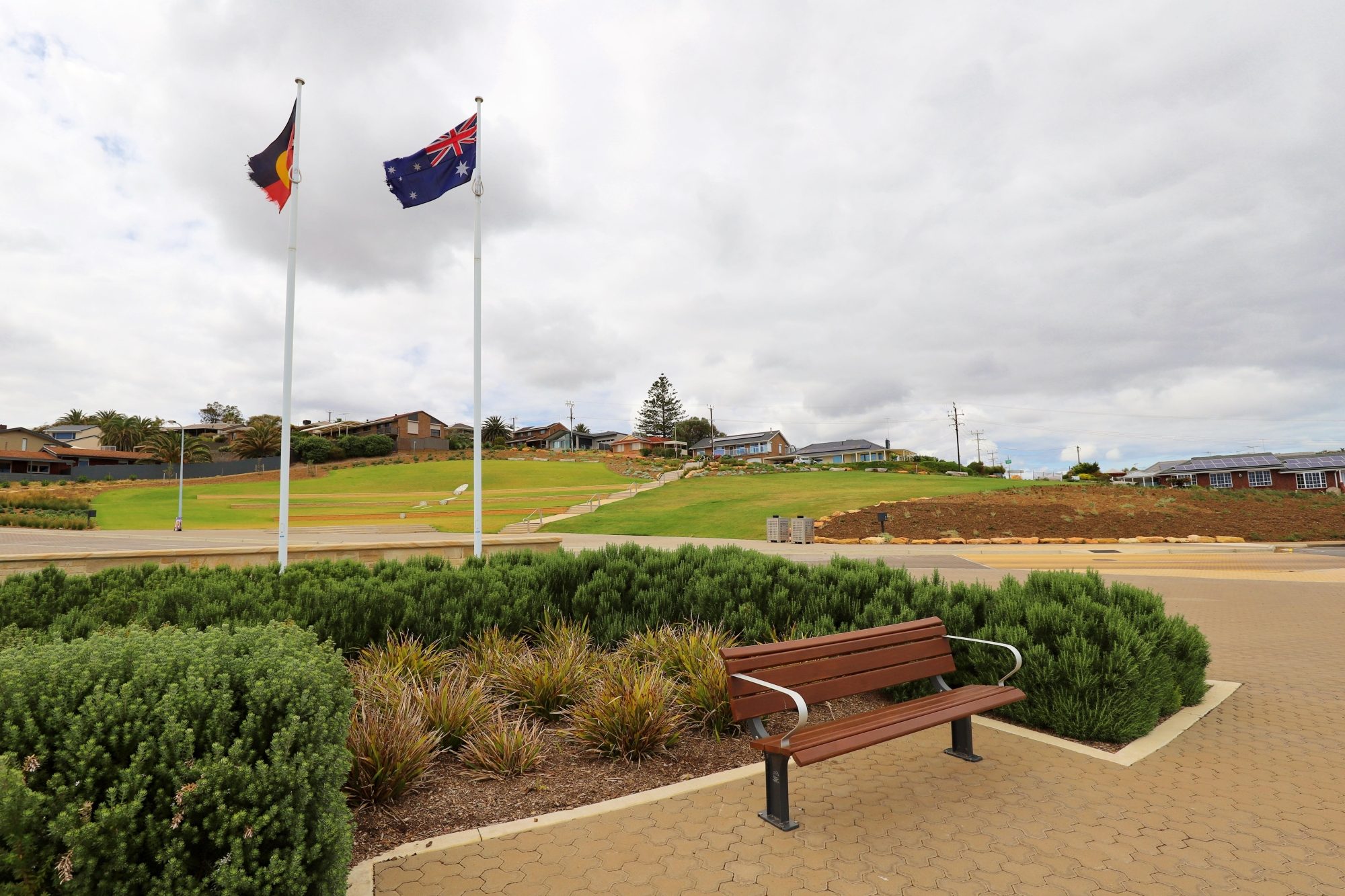 Heron Way Reserve Commemorative Space Flags 1