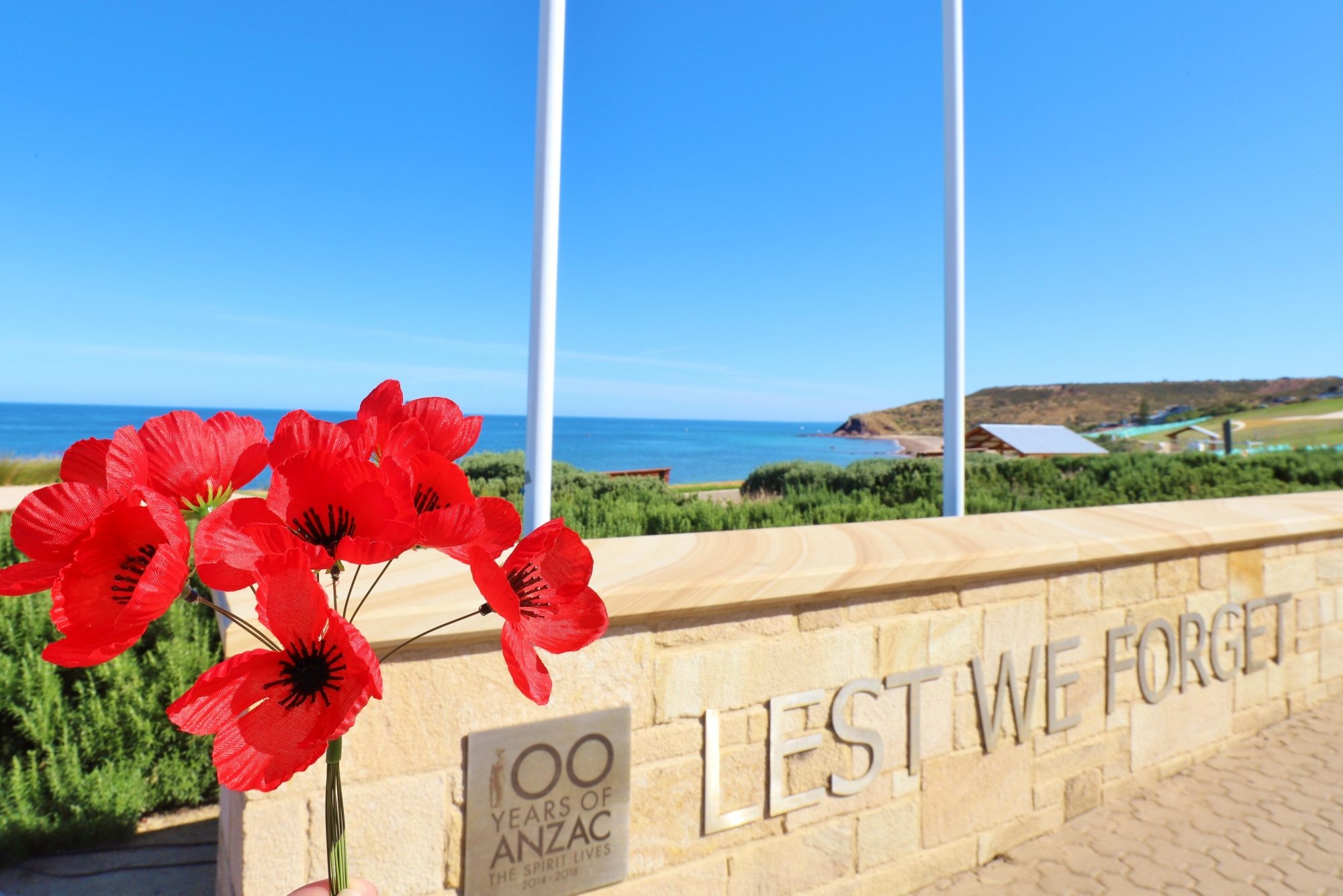 Heron Way Reserve Remembrance Day 2018 Lest We Forget Wall 1