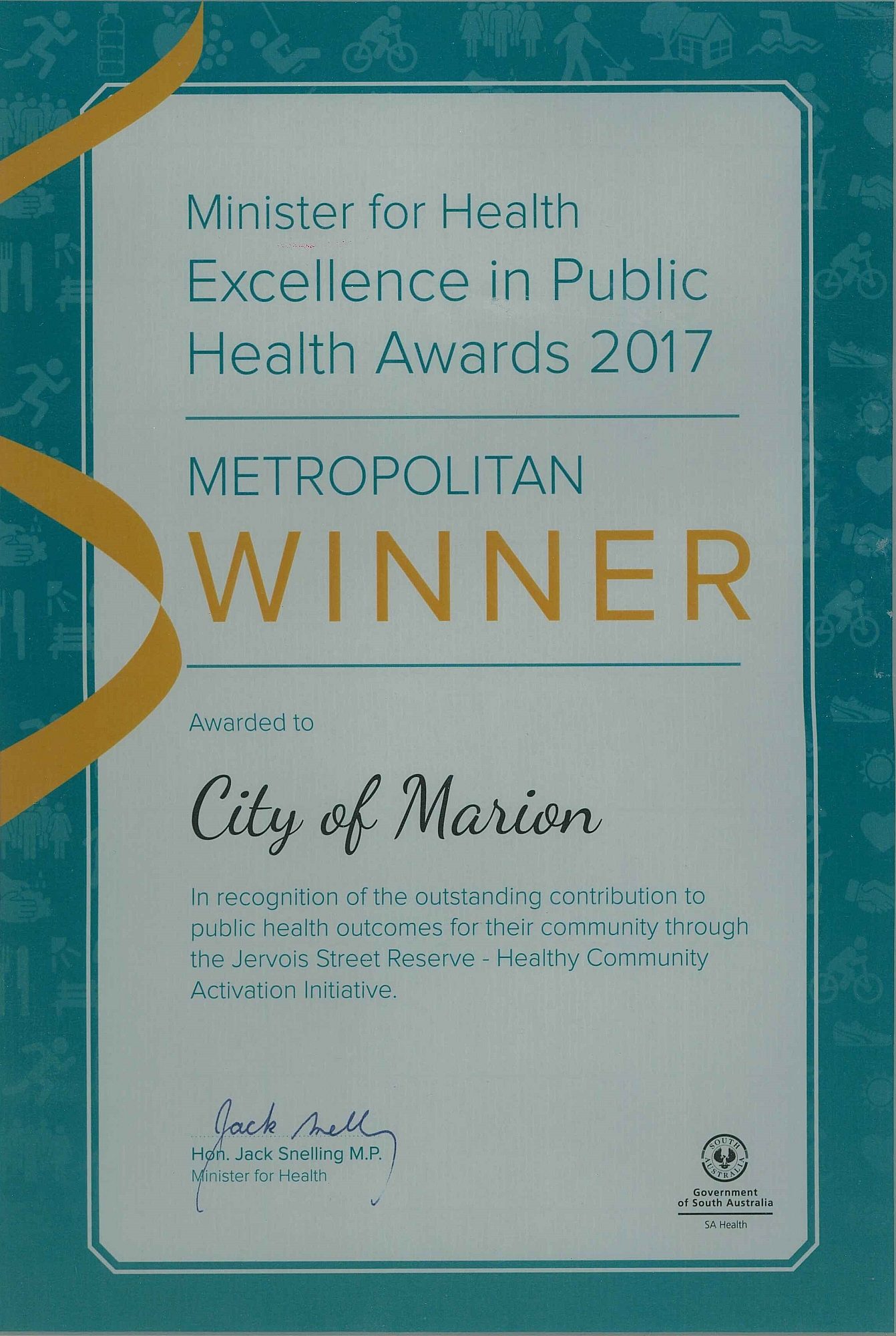 Jervois Street Reserve | 2017 EIPHA Award | Metropolitan Winner