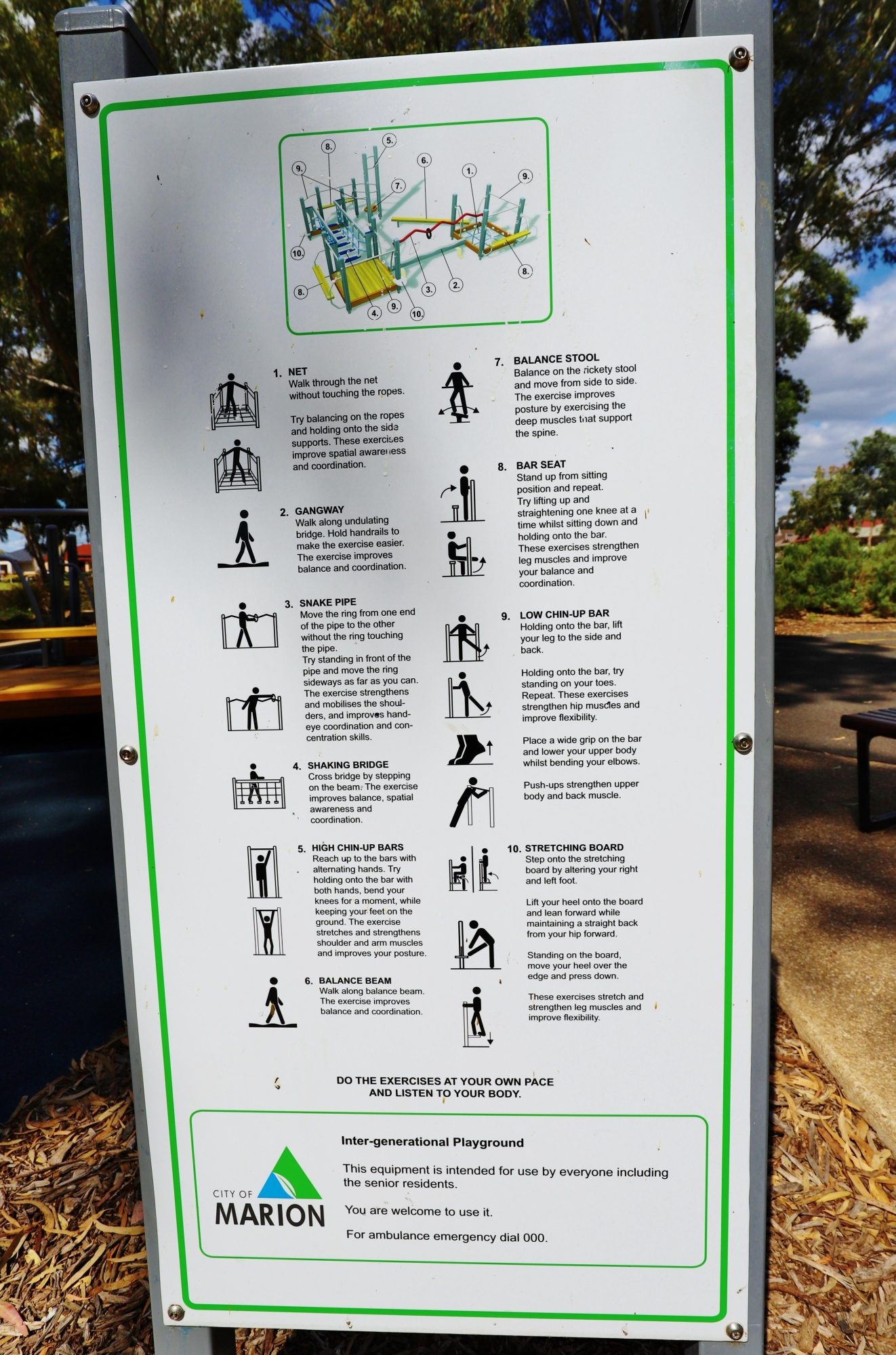 Maldon Avenue Reserve Sport Intergenrational Playground Sign 1 Copy