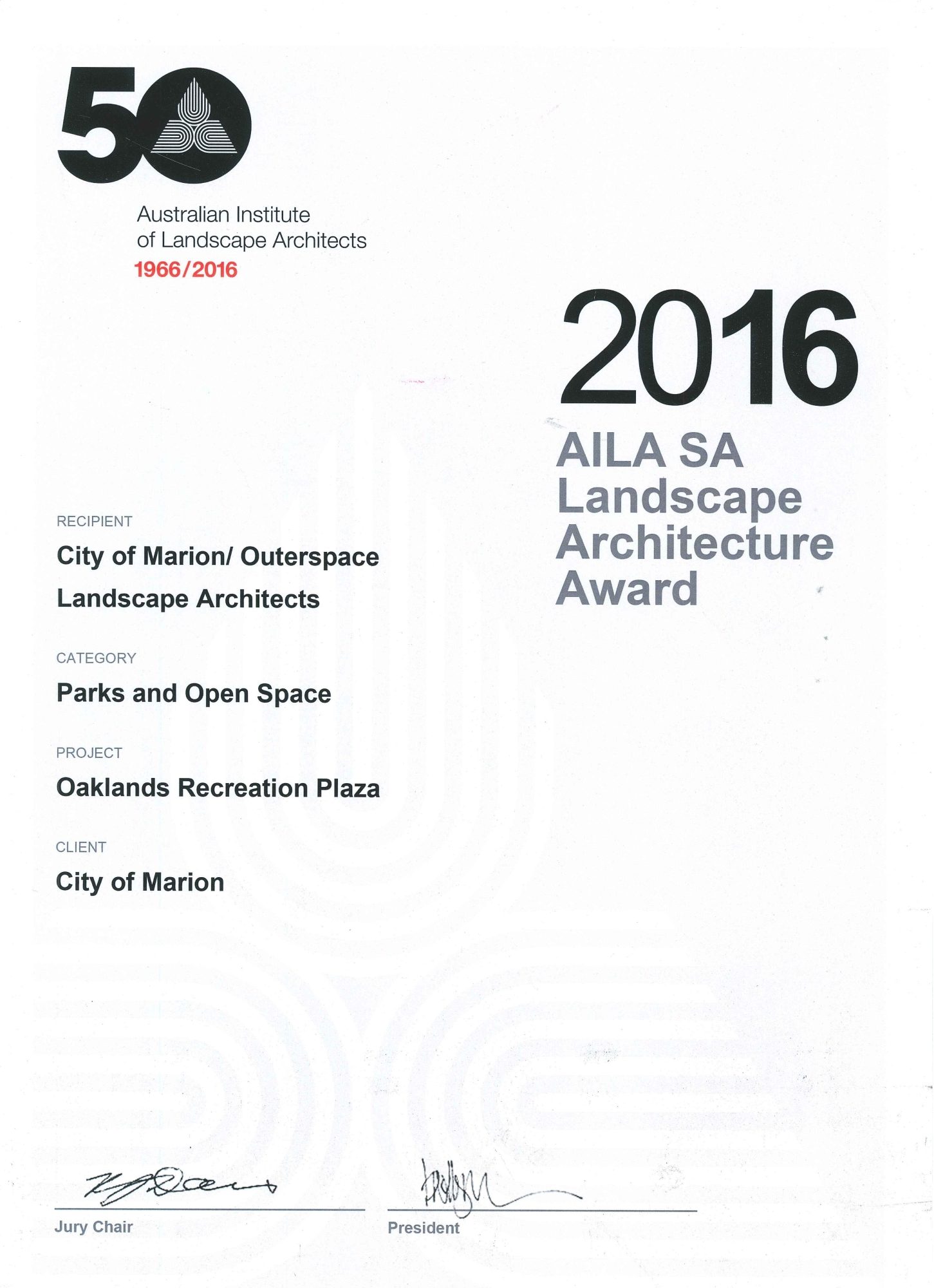 Oaklands Reserve | Oaklands Recreation Plaza | 2016 AILA Award | Parks And Open Space