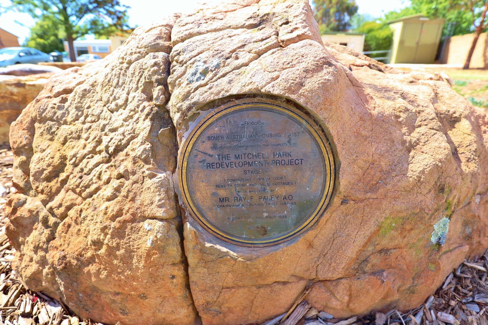 Penrith Court Reserve Plaque Mitchell Park Redevelopment Project 1988 1