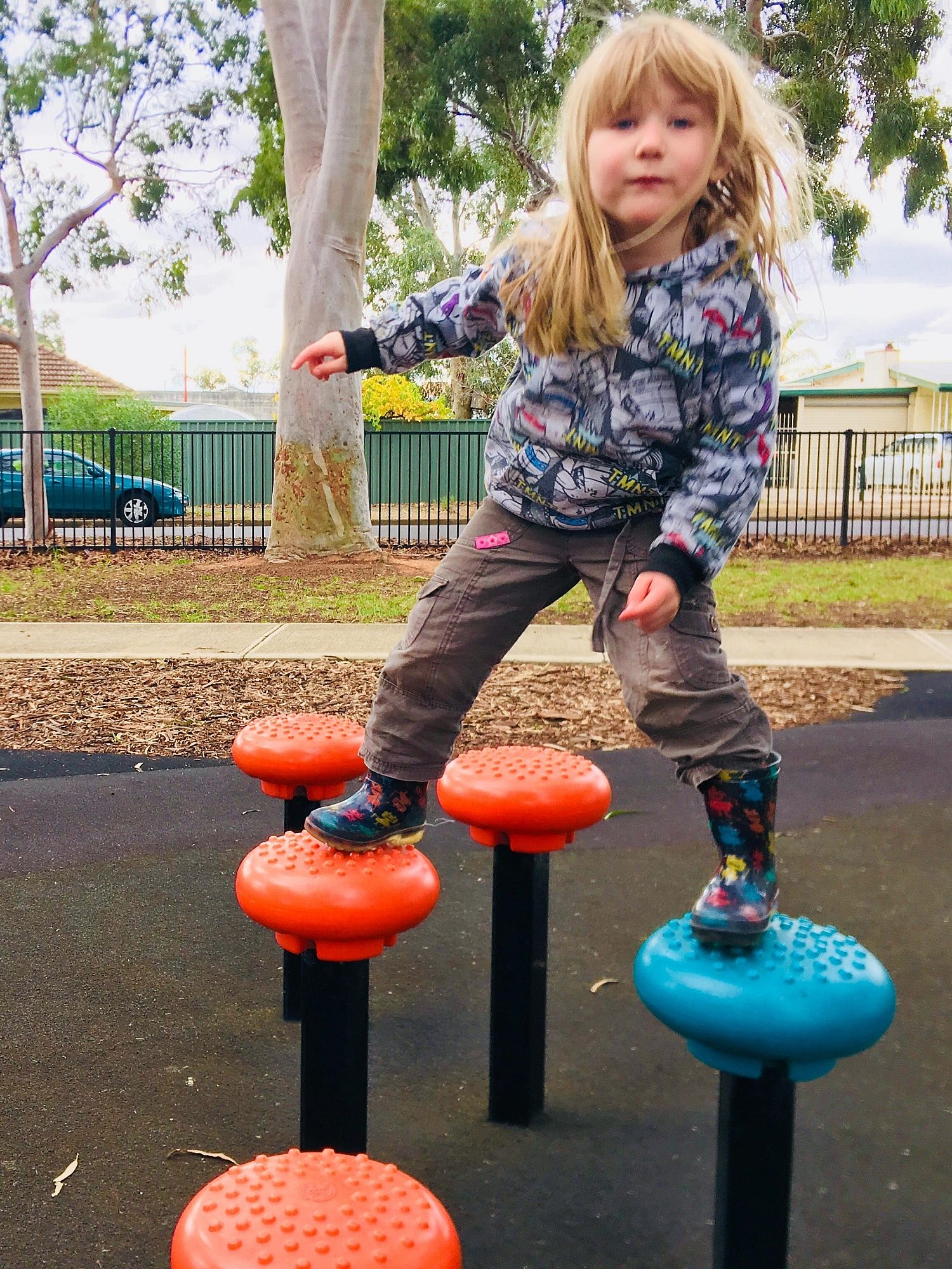 Sandery Avenue Reserve Balancing Steps 3 Zb
