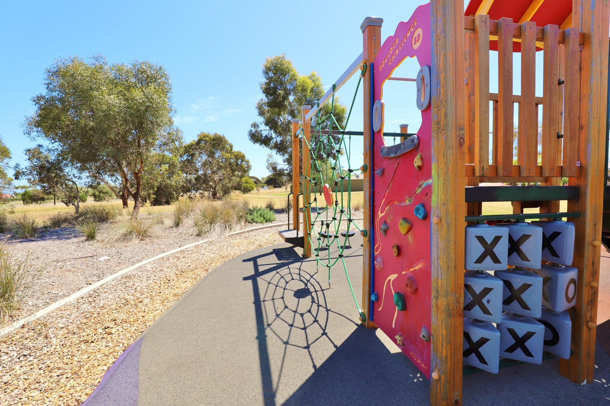Spinnaker Circuit West Reserve Playground Multistation Climbing Wall 1