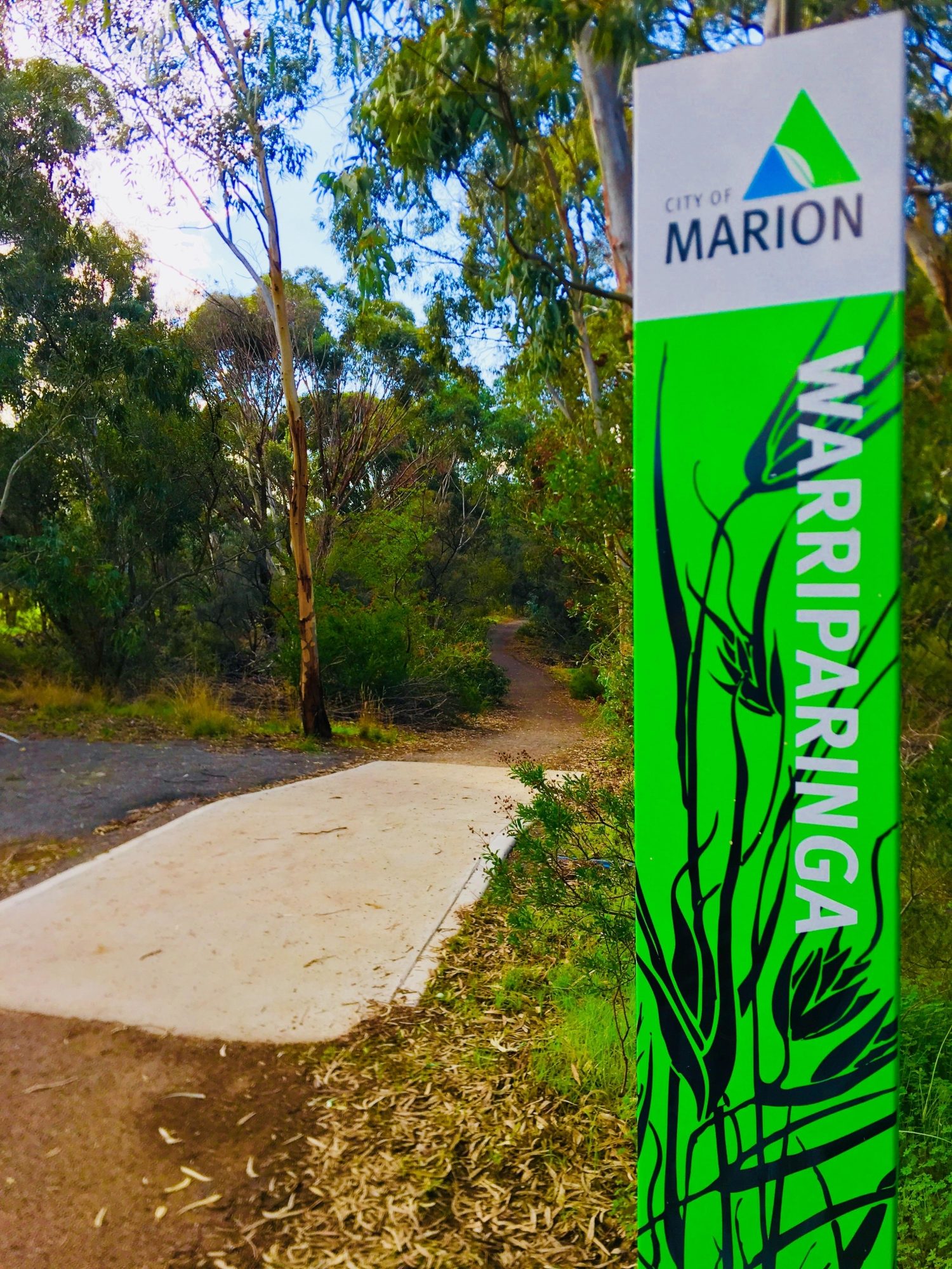 Warriparingga Wetlands Path Sign 1