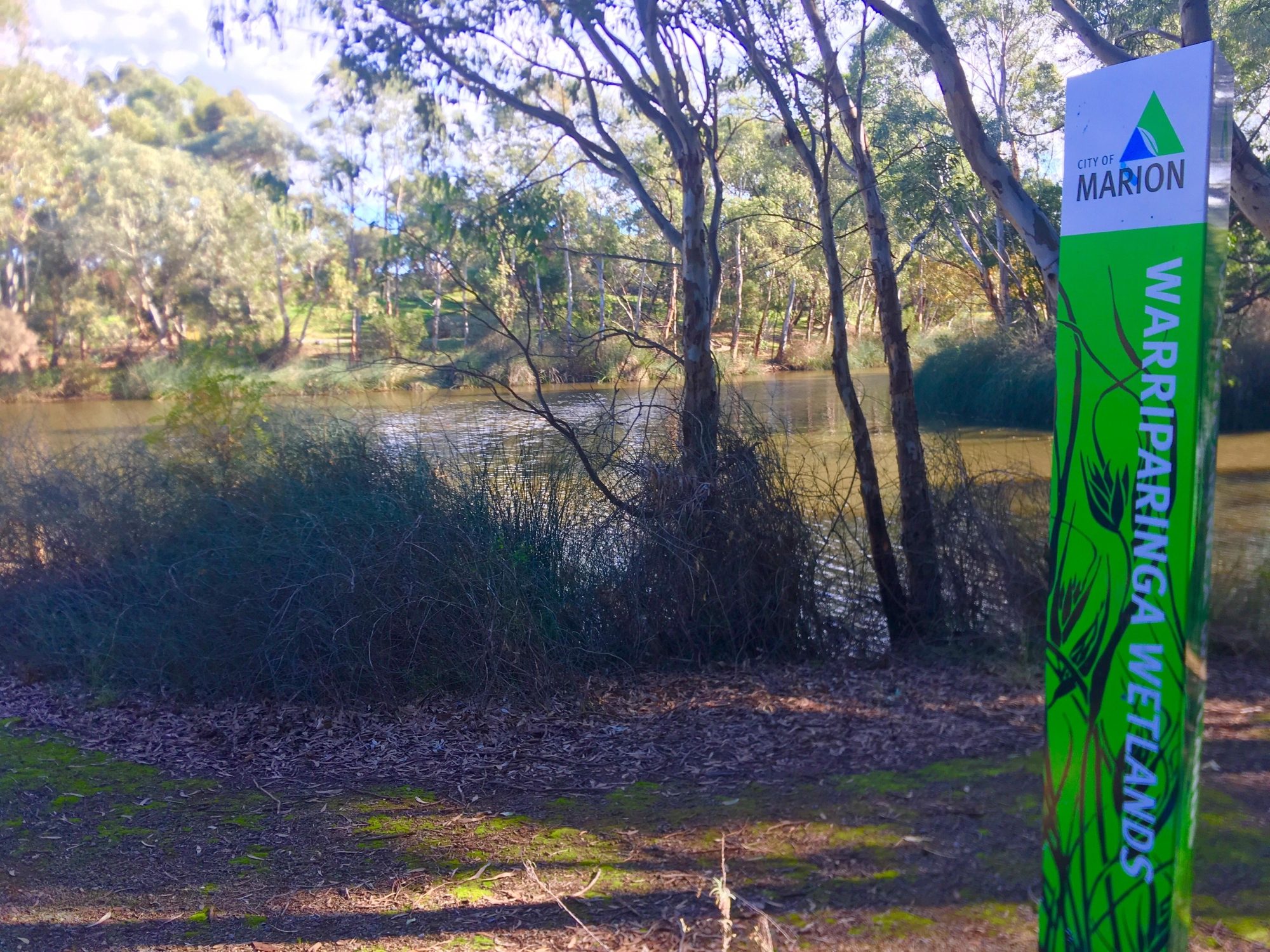 Warriparingga Wetlands Wetlands Sign 2
