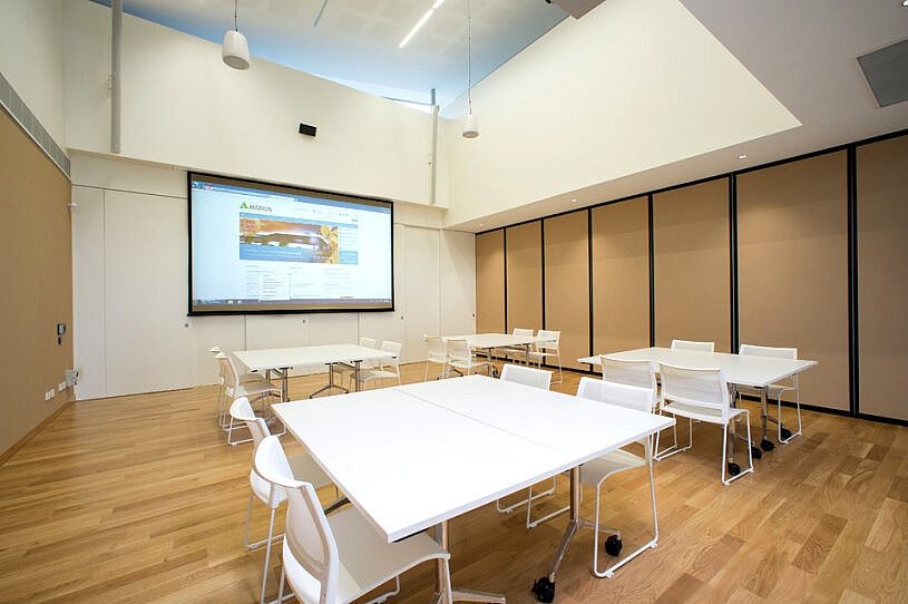 CCC Main Hall 3 with screen