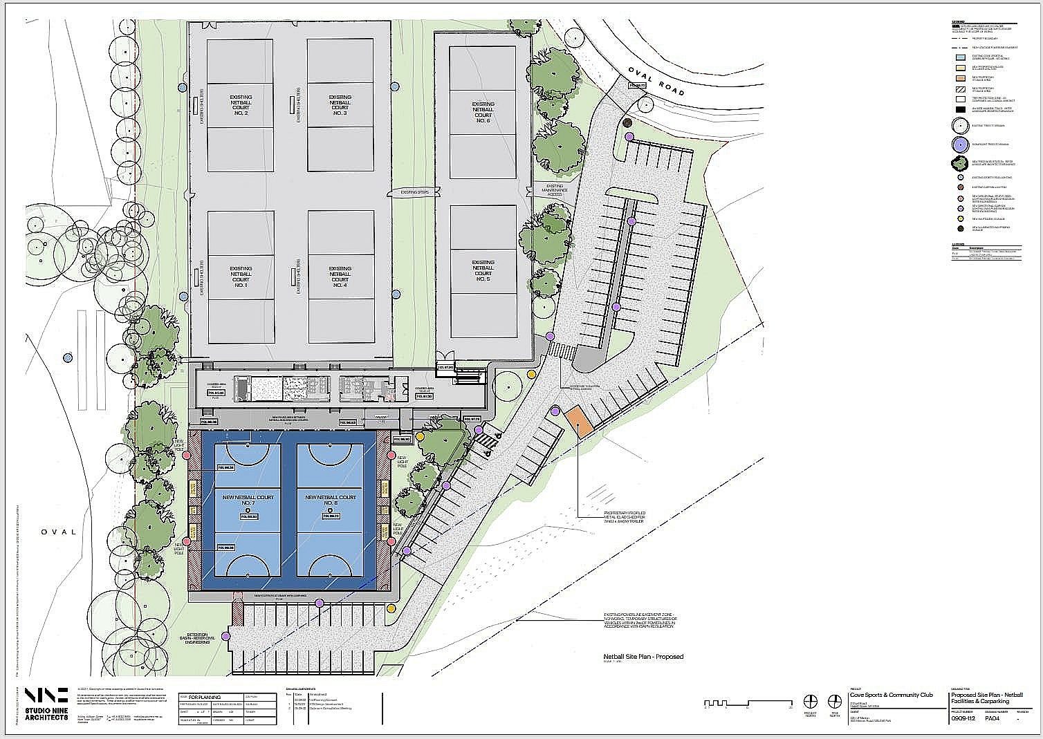 Netball Facilities and Carparking Plan