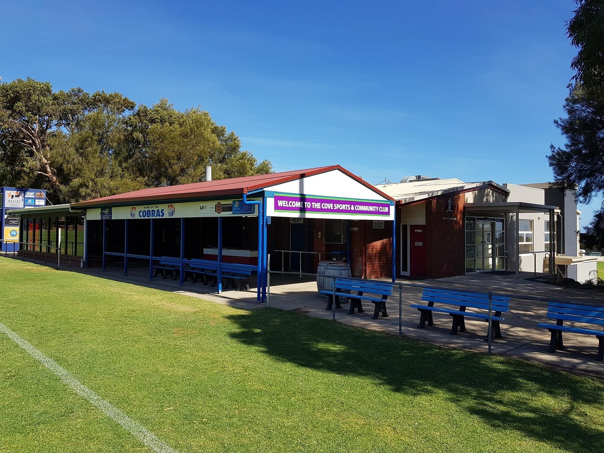 Cove sports and community club rear view