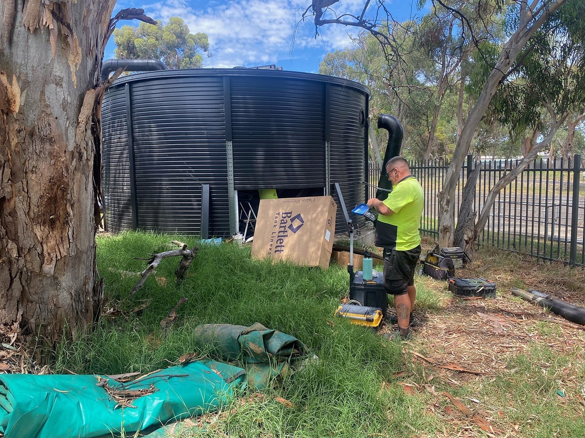 Oaklands education exterior tank