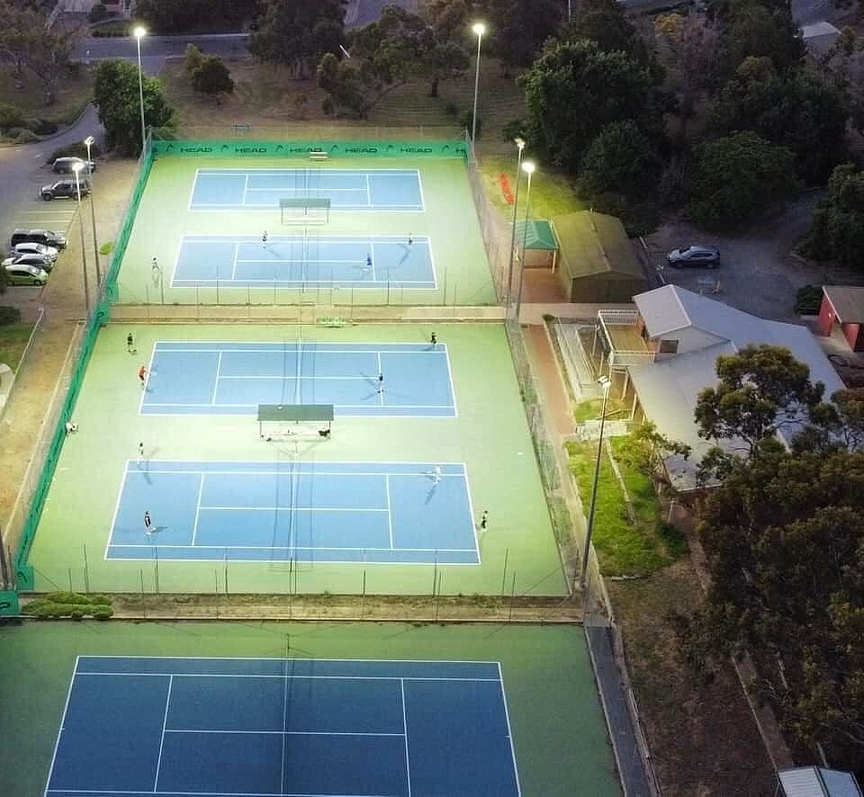 Southbank tennis club court overhead
