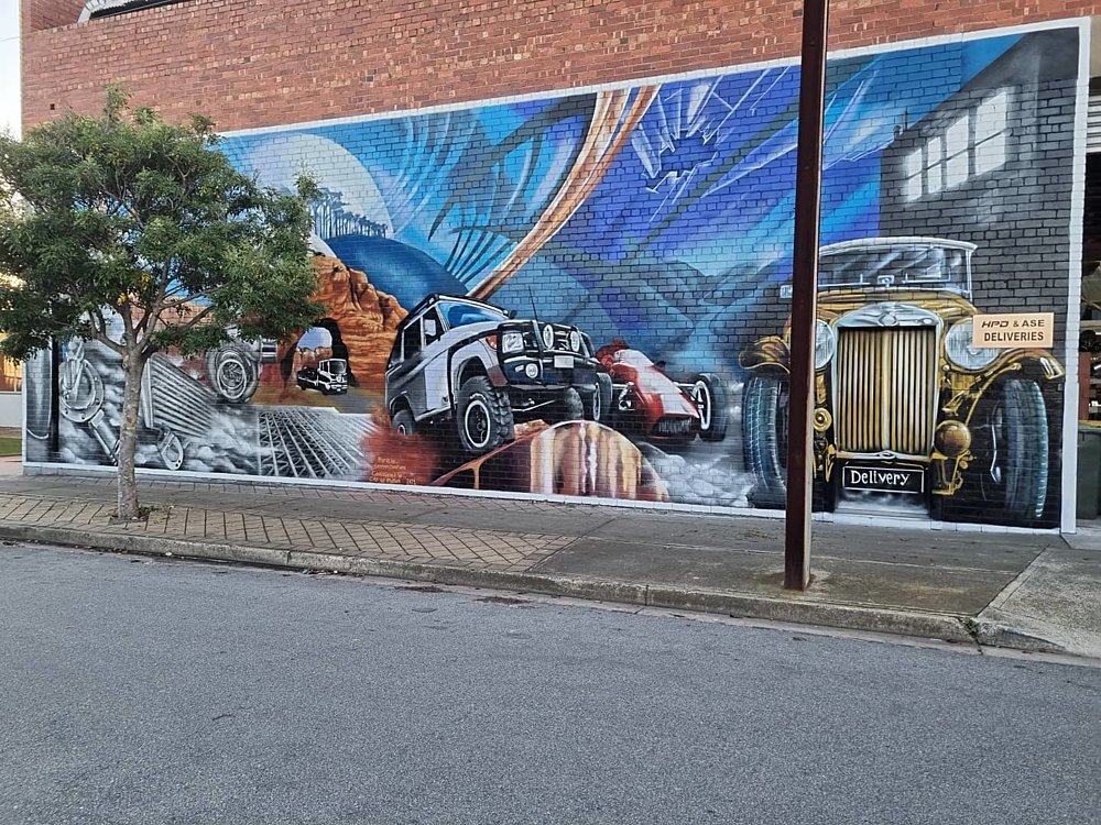 Automotive mural
