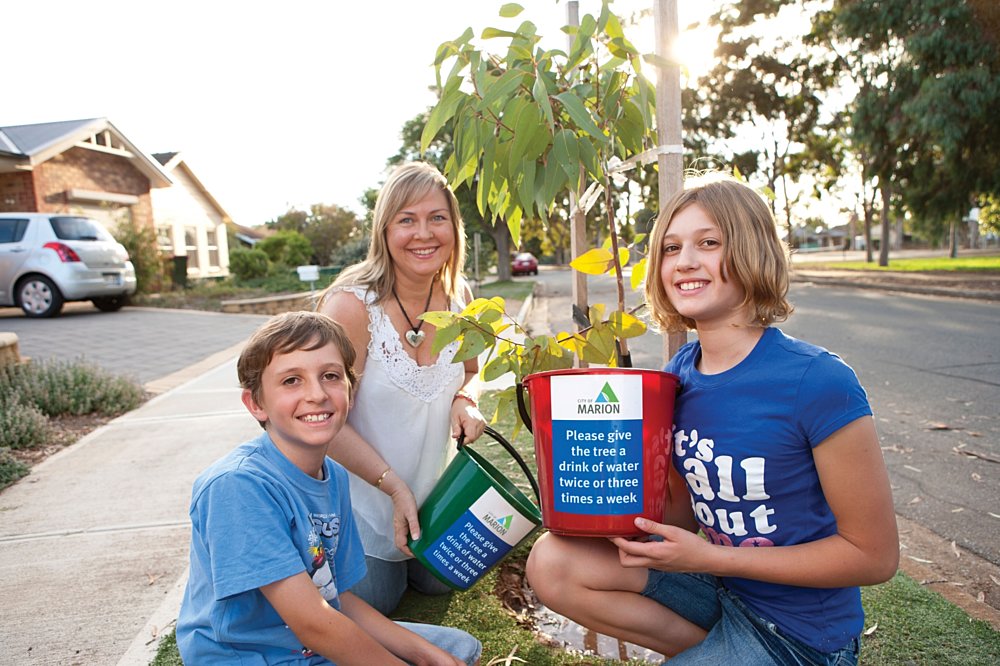 Adopt A Tree Family Watering Tree Image