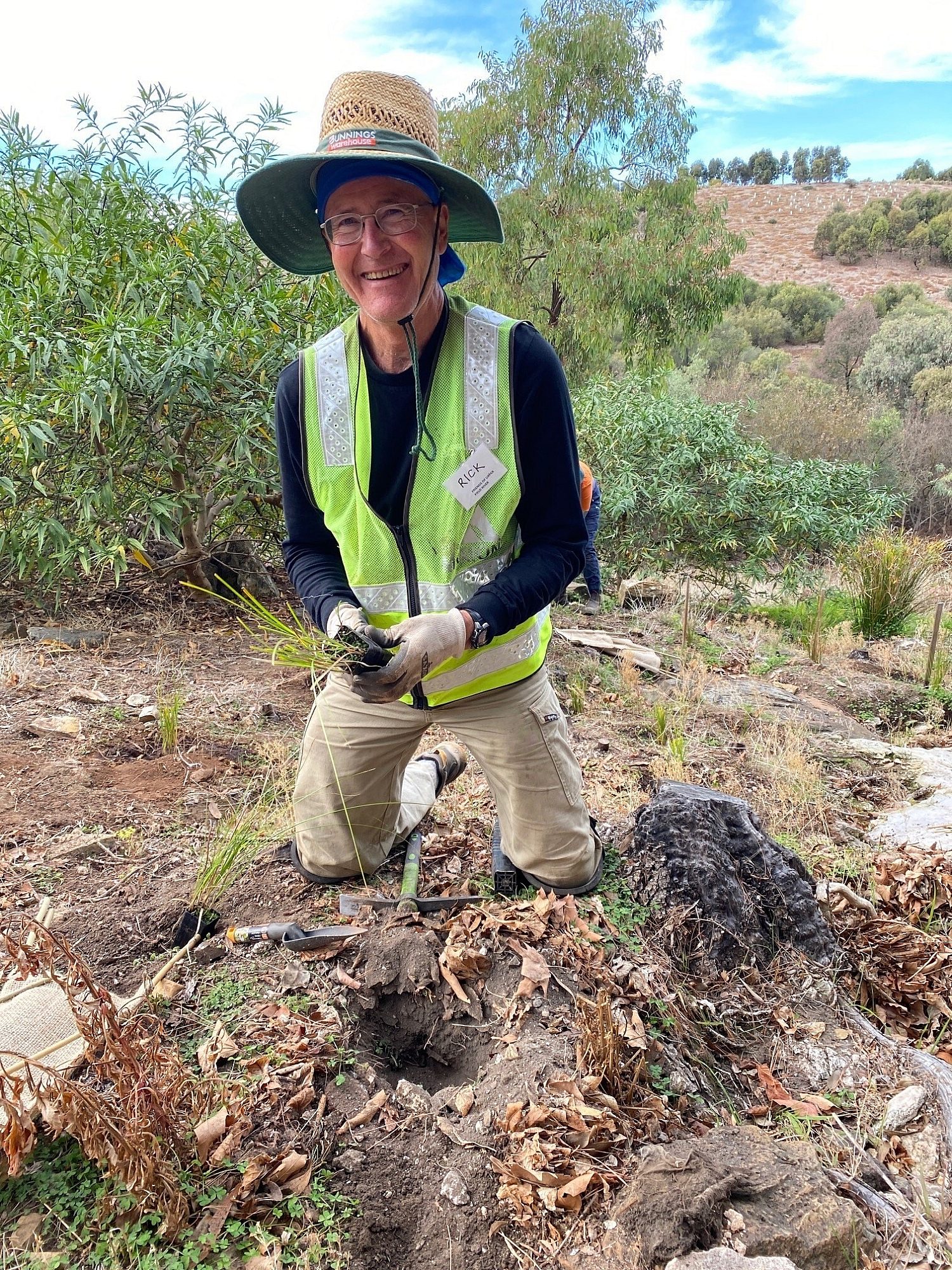 2024 Friends of Upper Field River planting Rick Sam Ryan