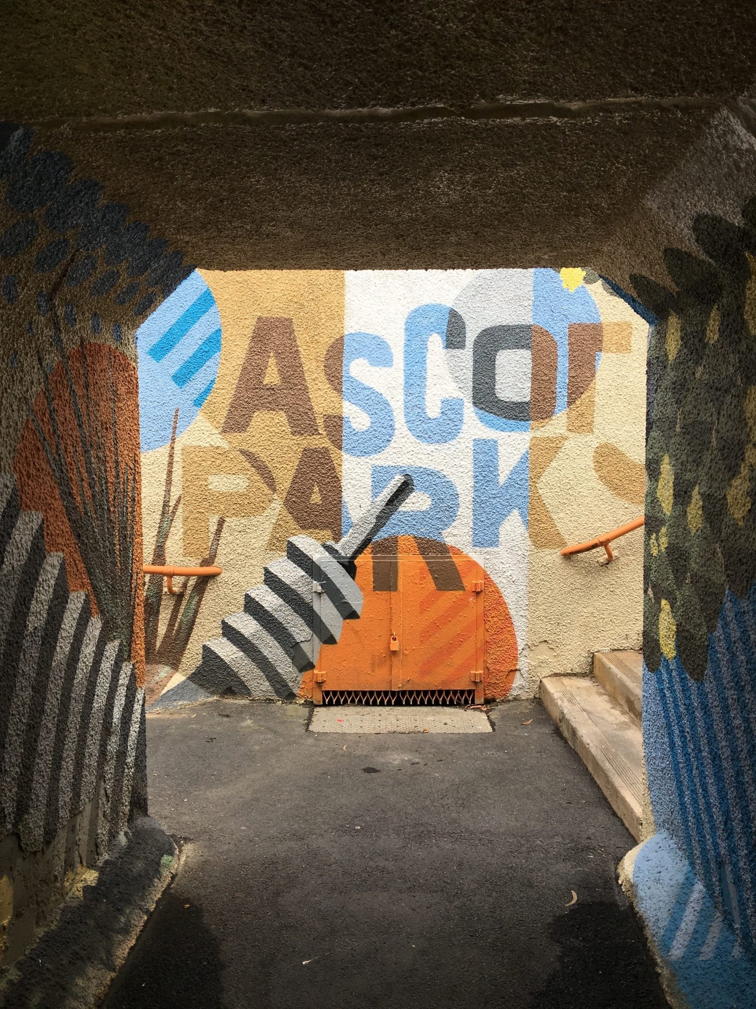 Ascot Park Train Station Mural