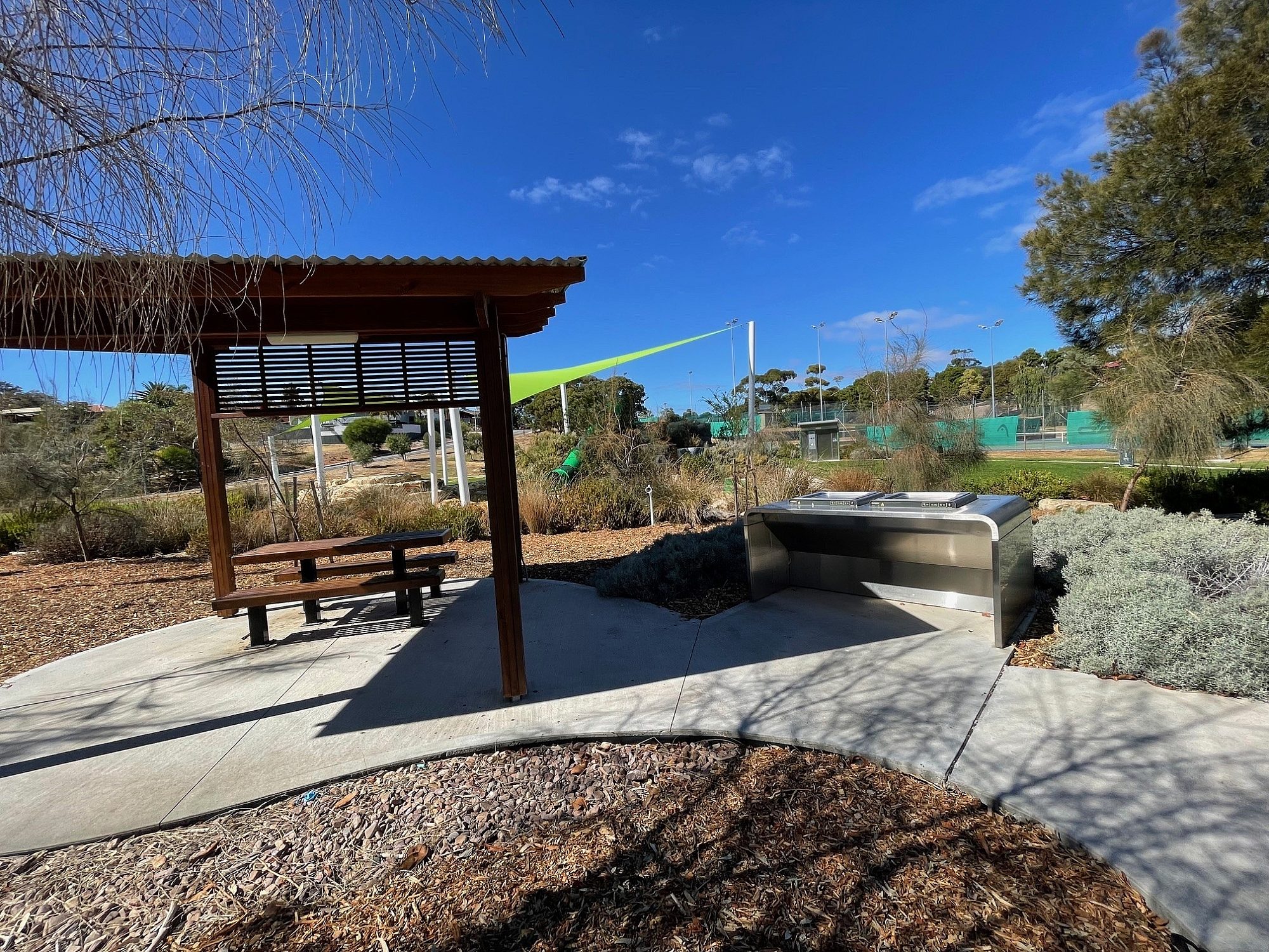 BBQ and Picnic bench