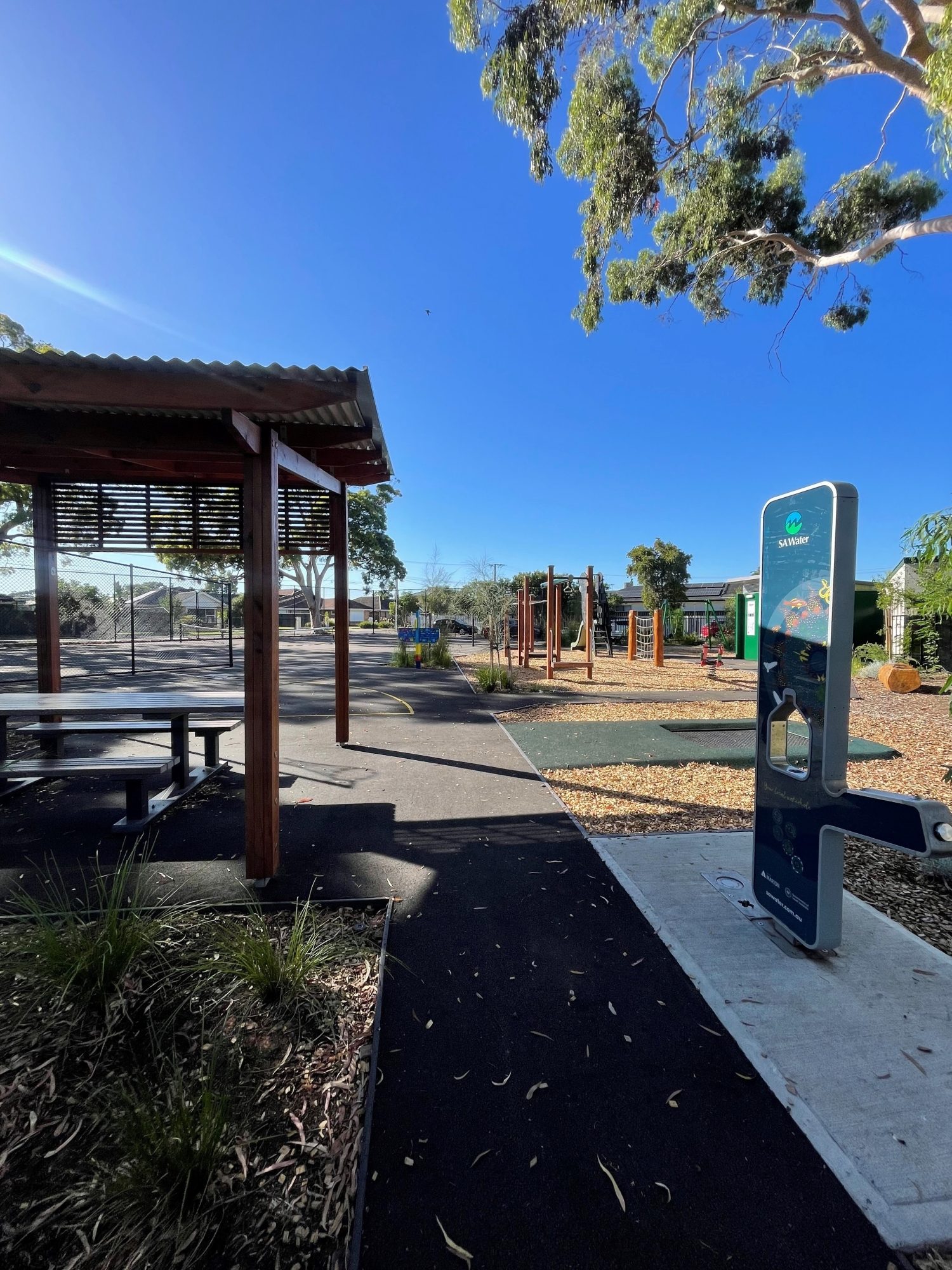 Bench and Drink Fountain