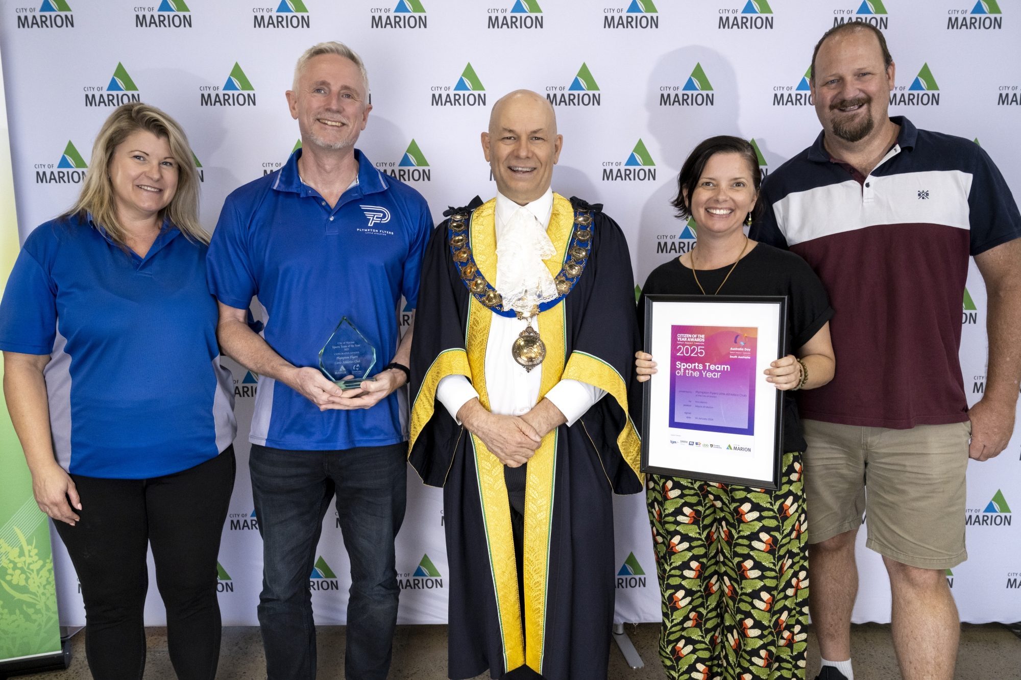 Plympton Flyers Little Athletics Club, Sports Team of the Year