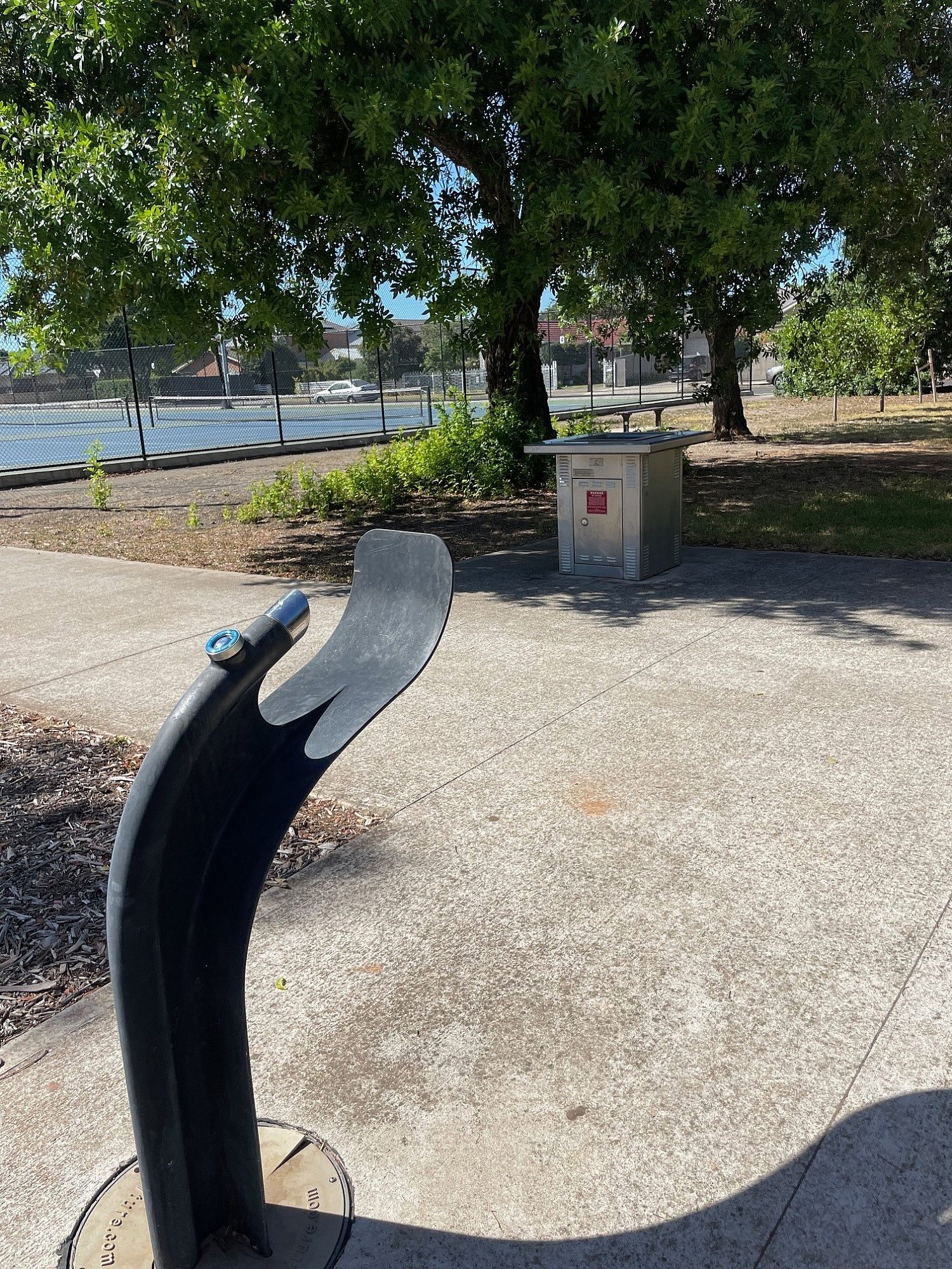 Drink fountain and BBQ