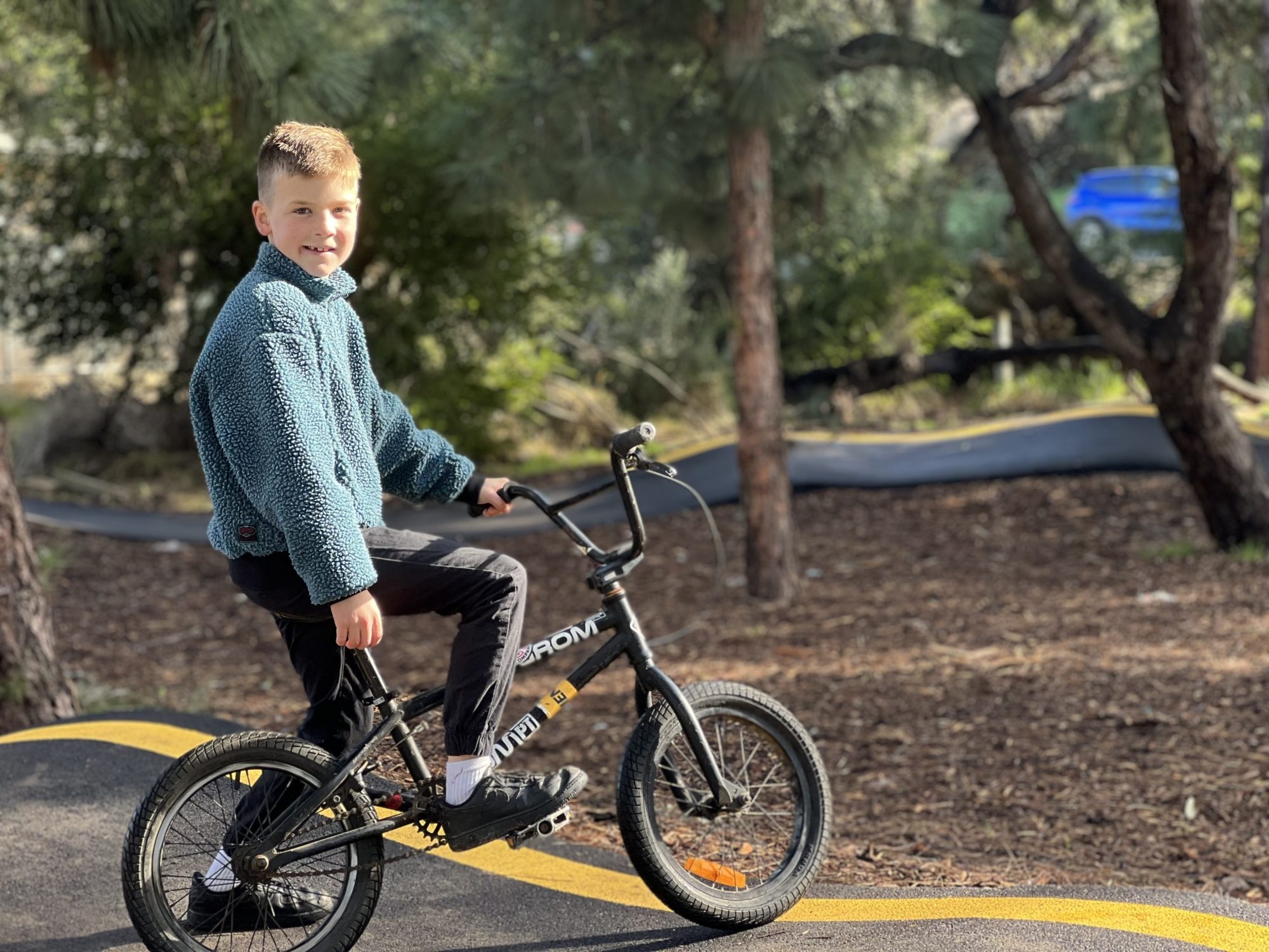 Hugh Johnson Reserve pump track Archie IMG 0070