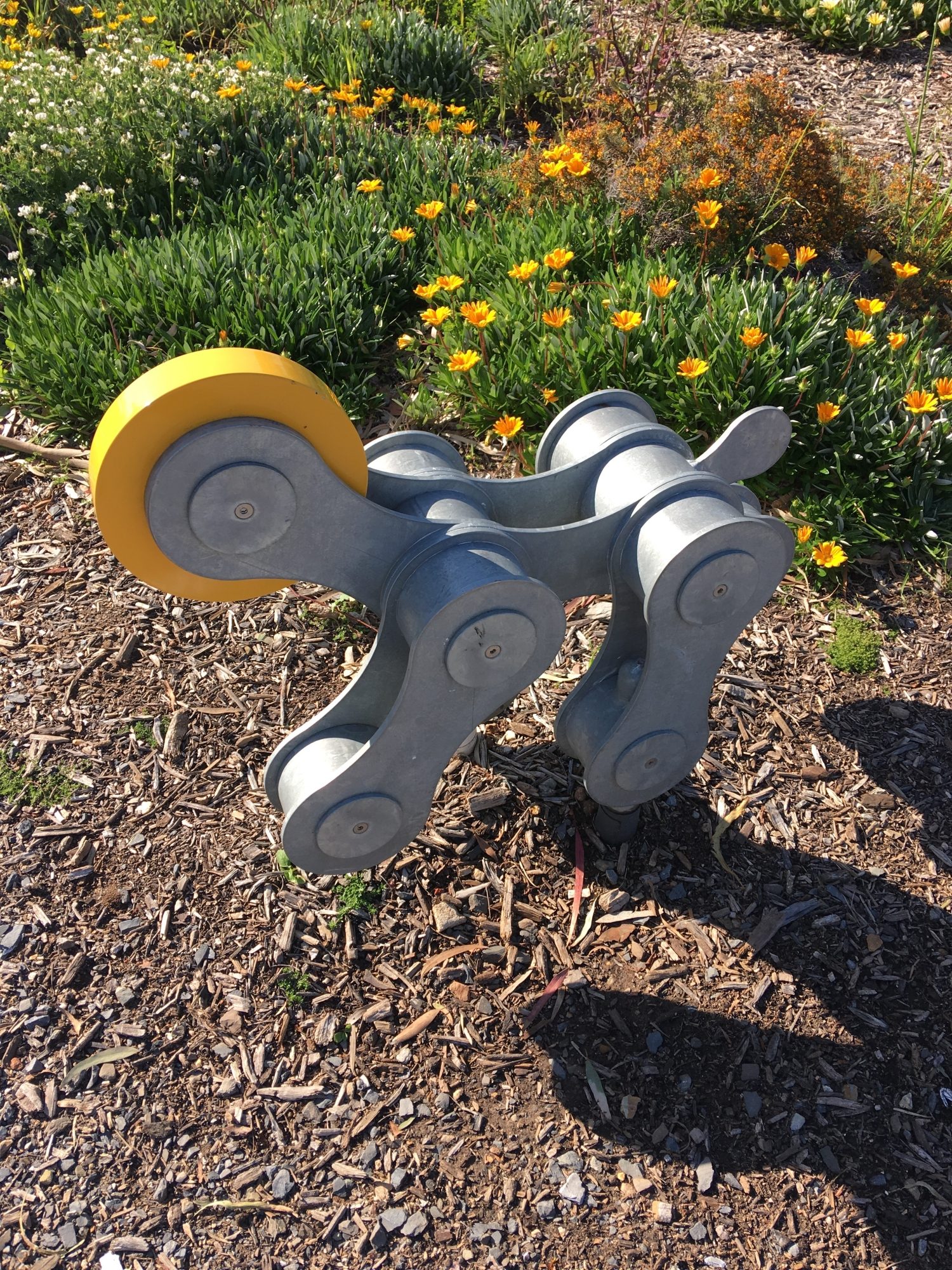 Link People And Interpretive Badges Dog