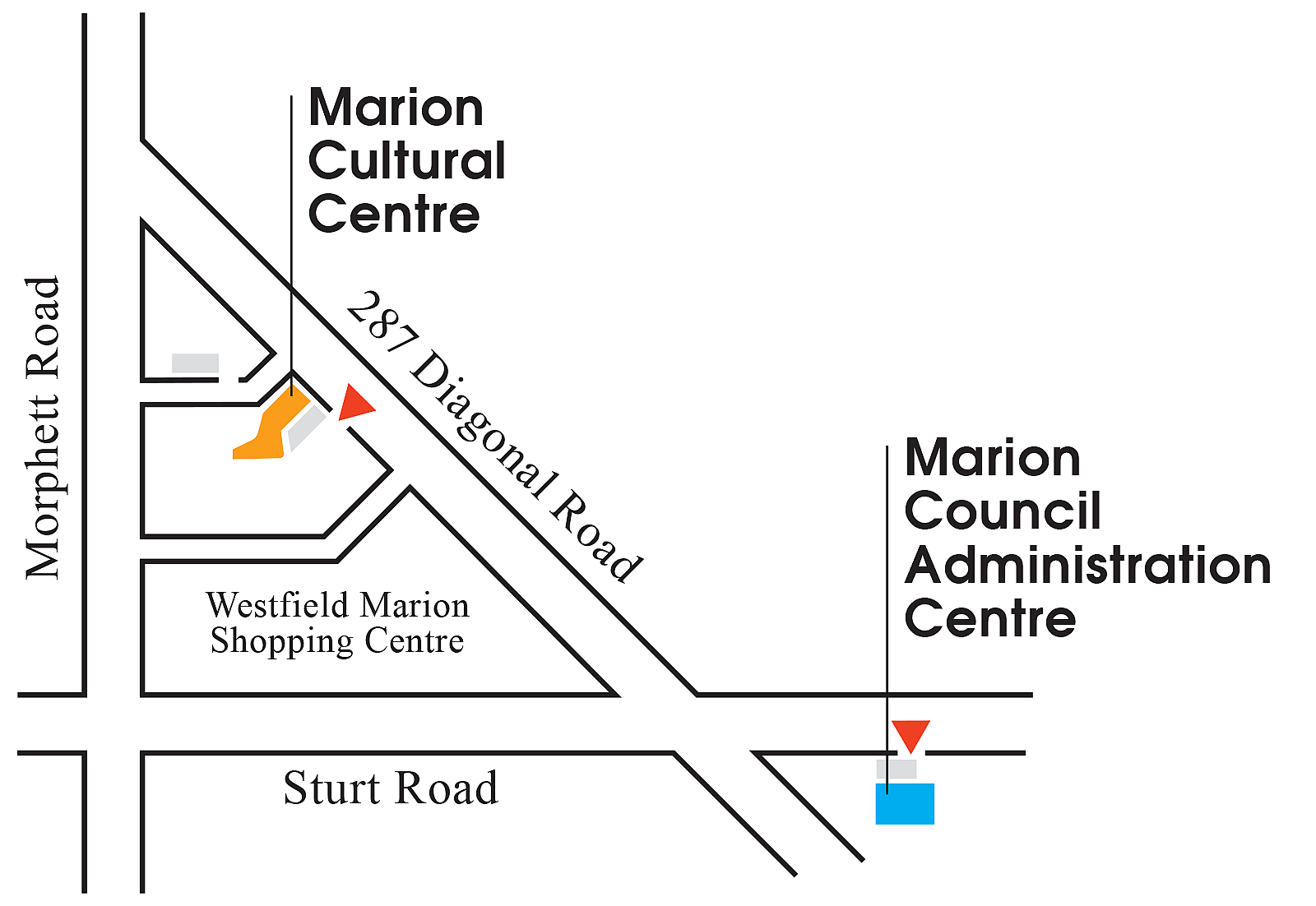 Marion Cultural Centre location map