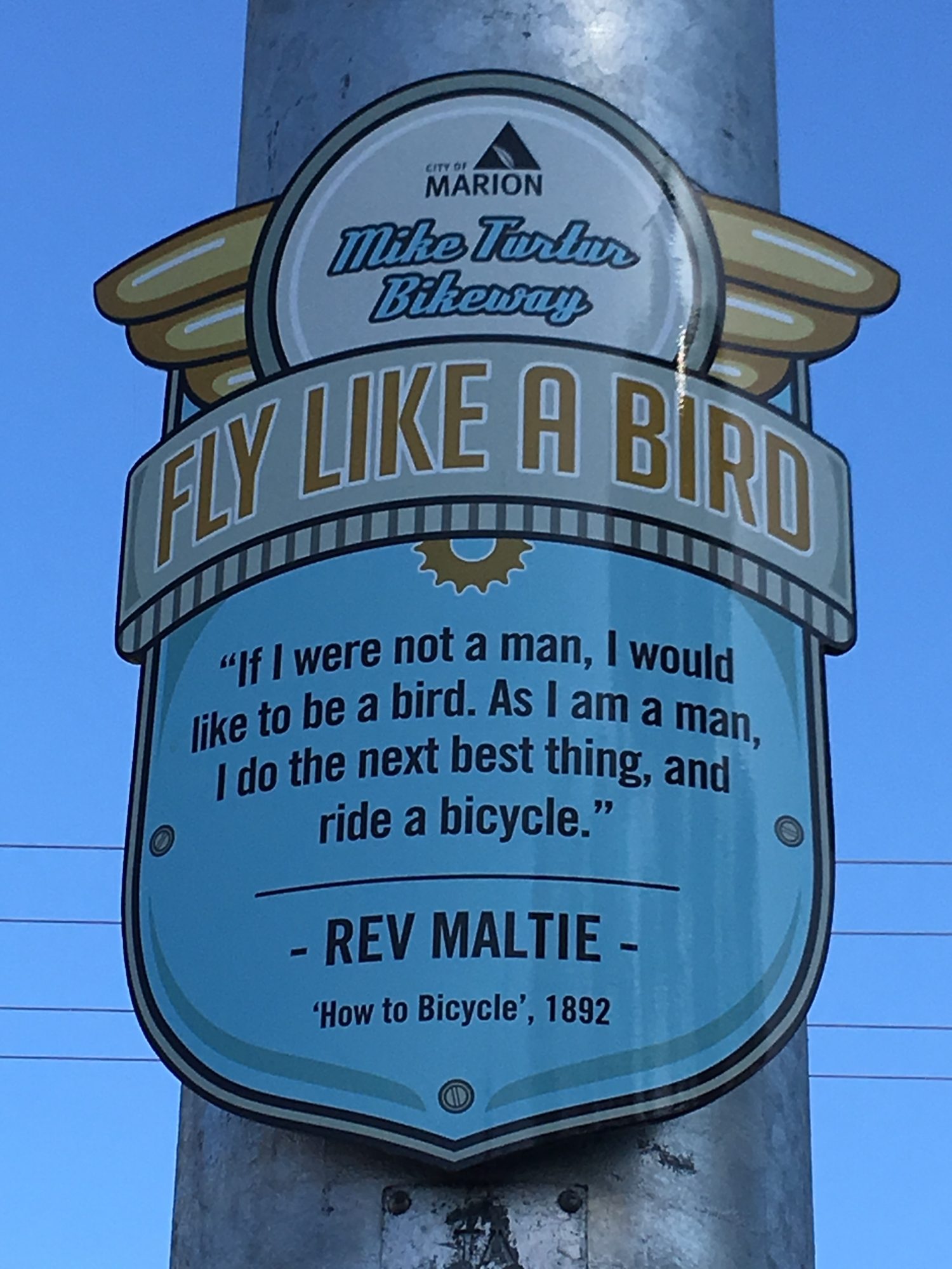 Mike Turtur Interpretive Sign