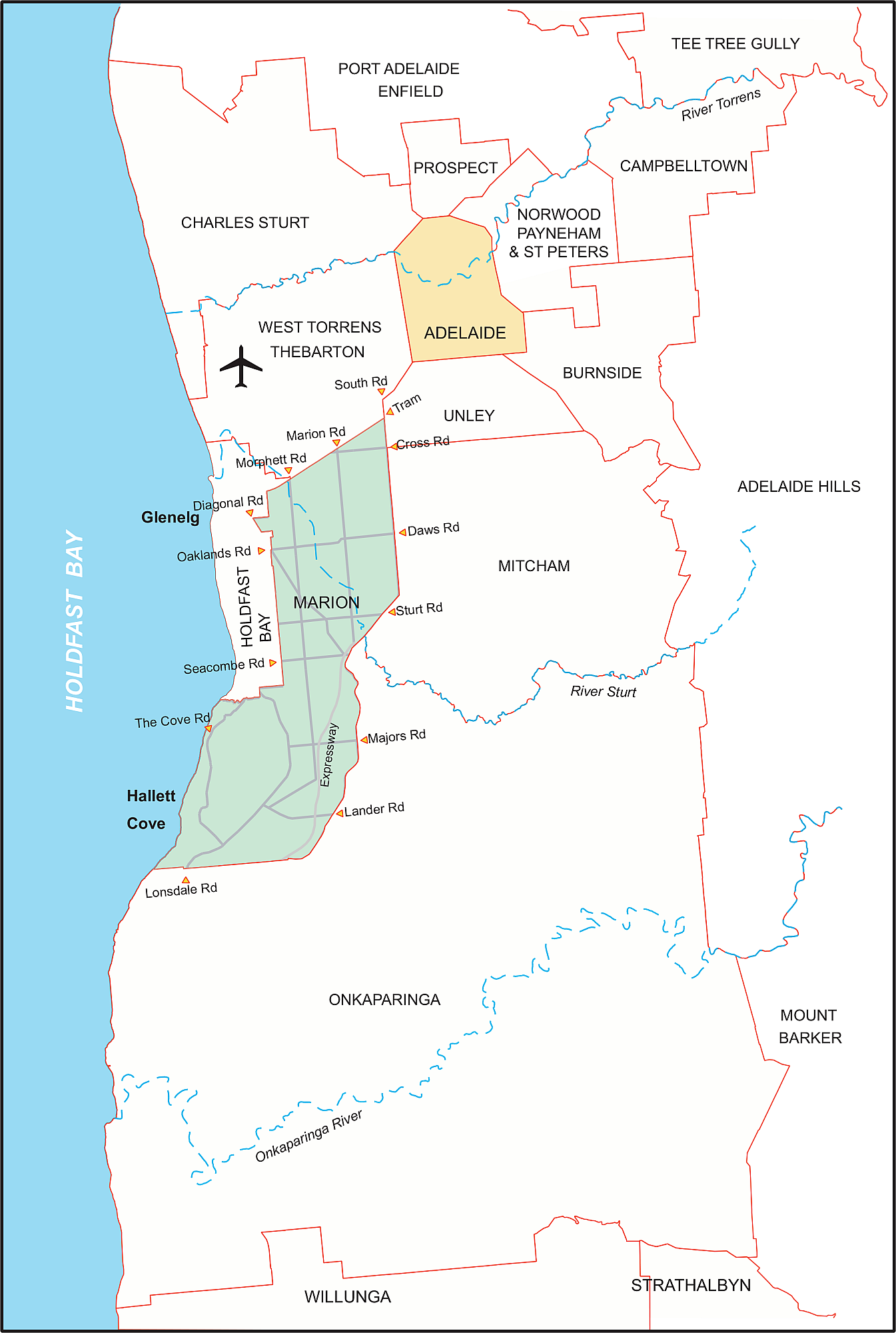 Neighbourhood Councils map