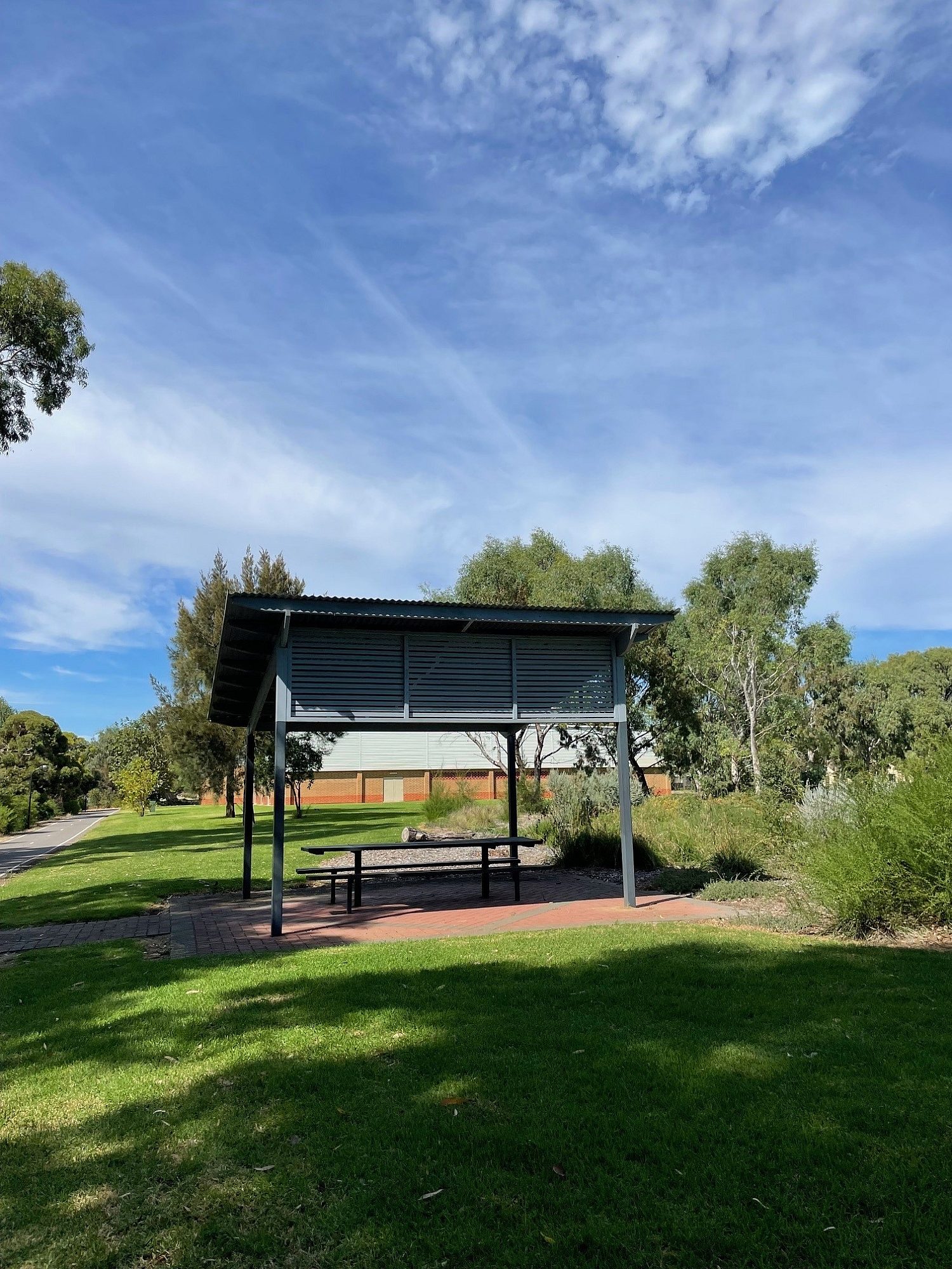 Picnic table and shelter
