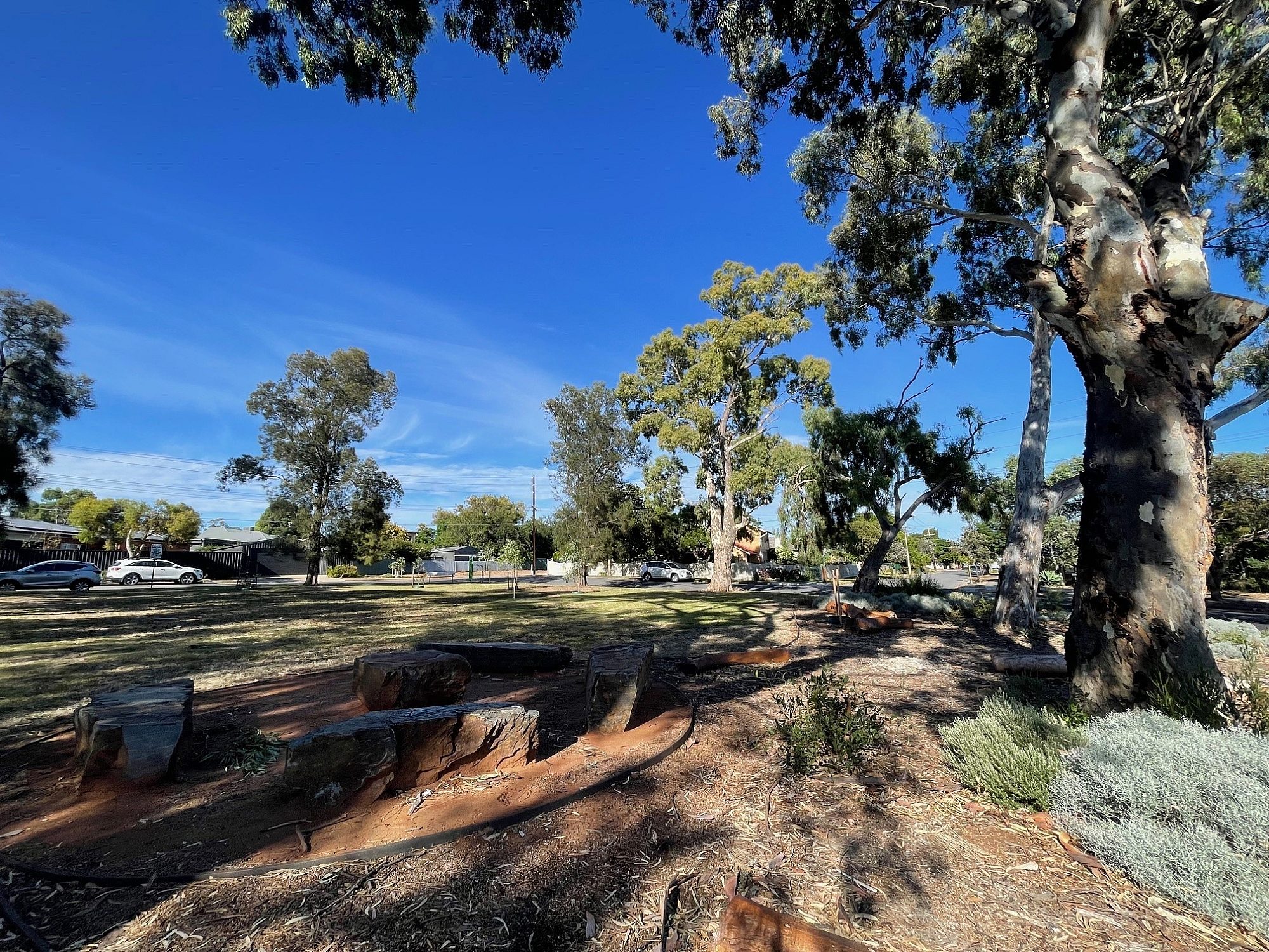 Rock seats and table