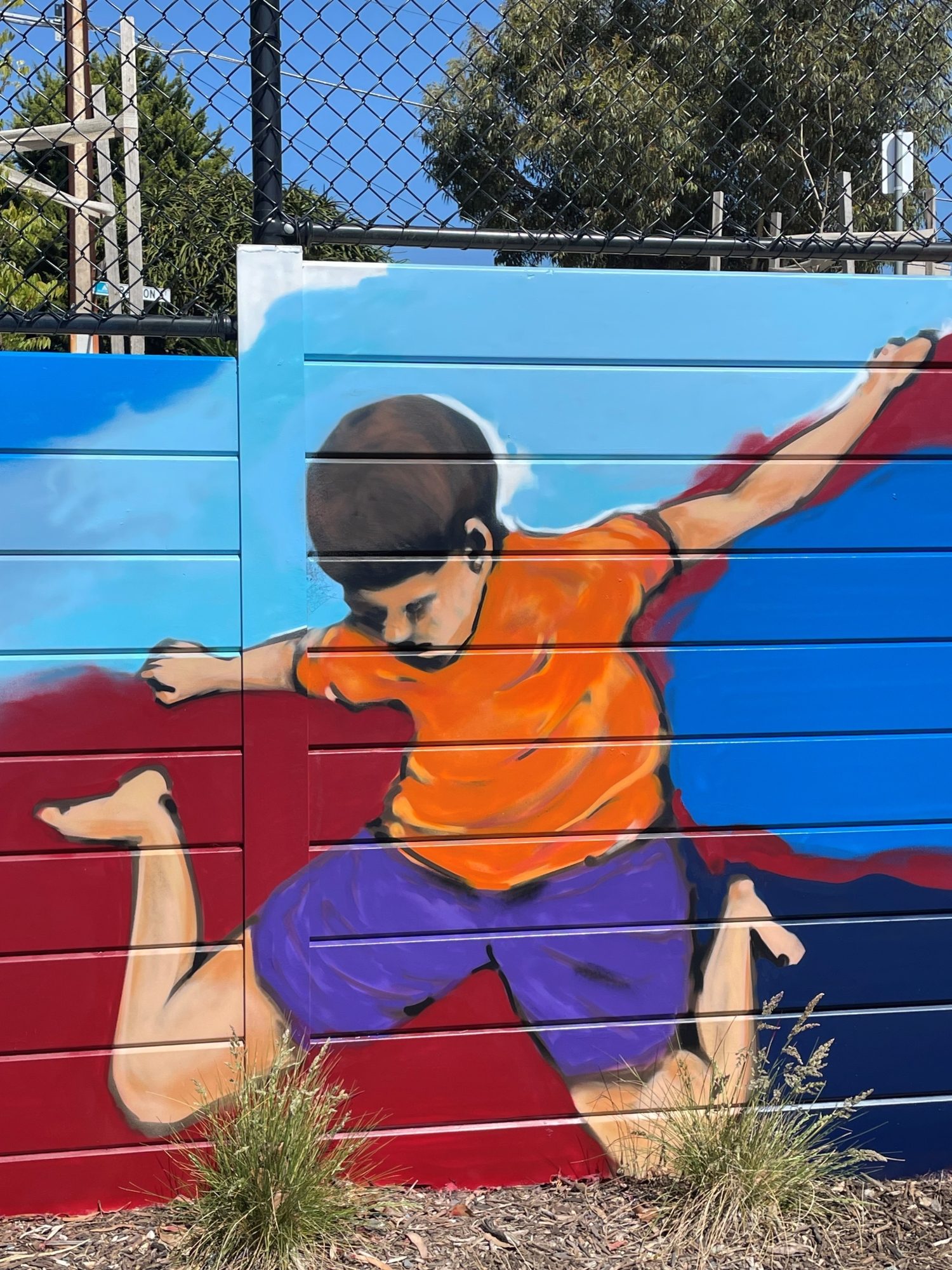 Tarnham Road Courts Mural 3